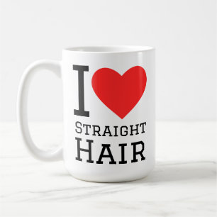 Taza De Café Me encanta el cabello liso