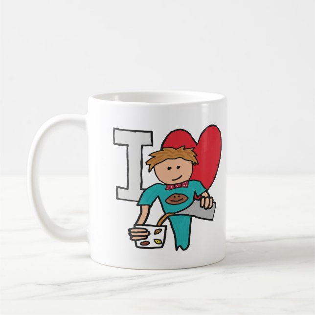 Taza De Café Me encanta el café (Izquierda)