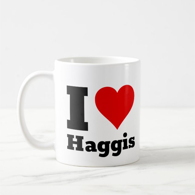 Taza De Café Me encanta el café de haggis (Izquierda)