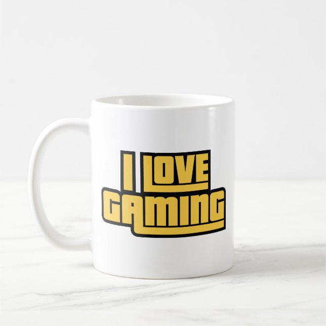 Taza De Café Me encanta el café de juegos (Izquierda)