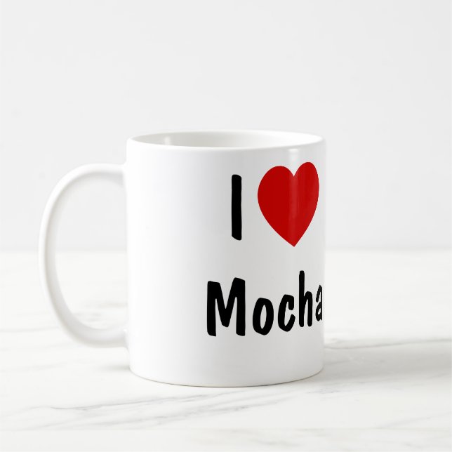 Taza De Café Me encanta el café Mocha (Izquierda)