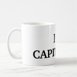 Taza De Café Me encanta el capitalismo Funny Mug Político Conse