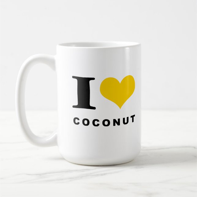 Taza De Café Me encanta el coco (Izquierda)