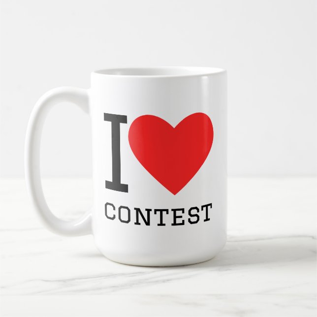 Taza De Café Me encanta el concurso  (Izquierda)