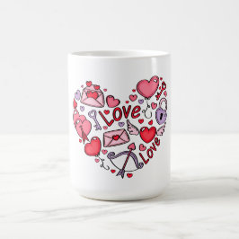 Taza De Café me encanta el feliz día de San Valentín