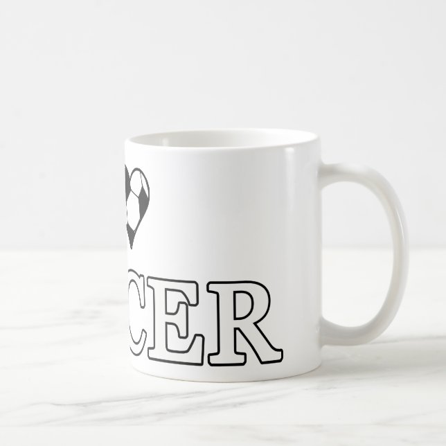 Taza De Café Me encanta el fútbol (Derecha)