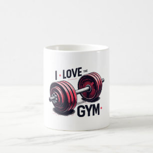 Taza De Café Me encanta el gimnasio