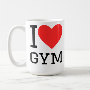 Taza De Café Me encanta el gimnasio