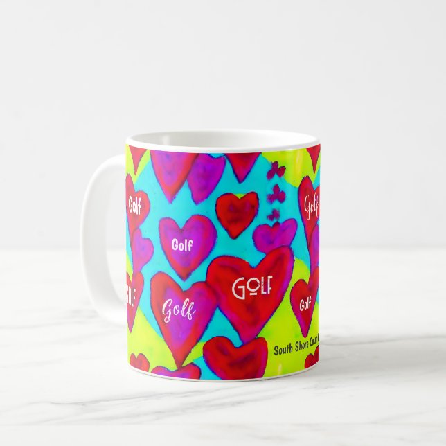 Taza De Café "¡Me encanta el GOLF!" Golf Member Valentine Gift (Anverso izquierdo)