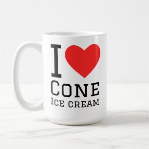 Taza De Café Me encanta el helado de cono