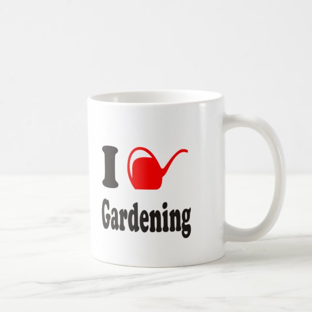 Taza De Café Me encanta el jardín (Derecha)