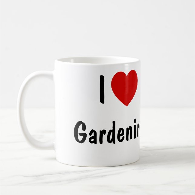 Taza De Café Me encanta el jardín (Izquierda)