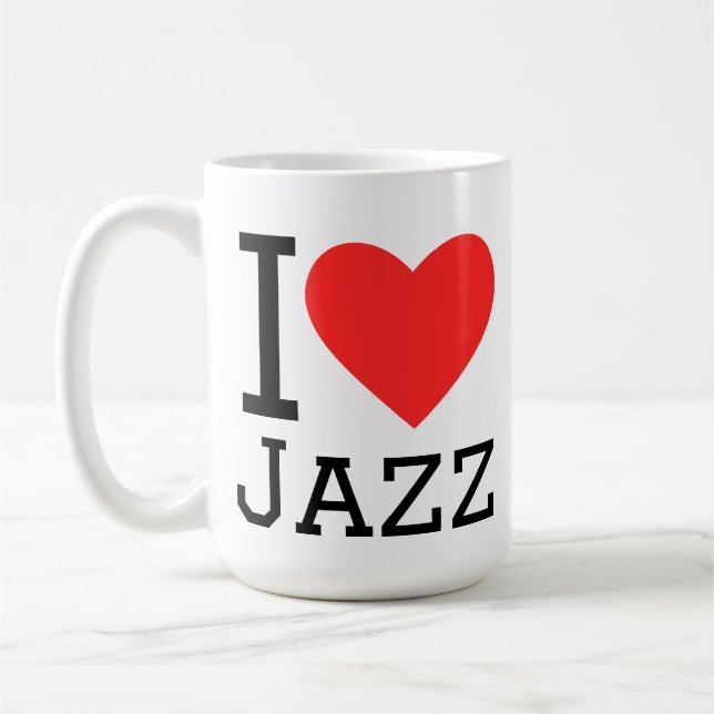 Taza De Café Me encanta el jazz (Izquierda)