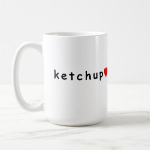 Taza De Café Me encanta el ketchup