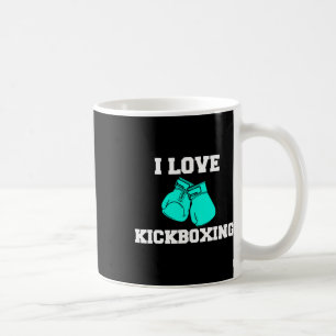 Taza De Café Me encanta el Kickboxing Boxing Boxing Boxer Fa