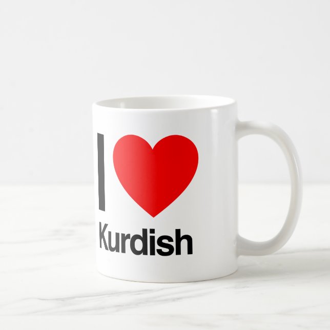 Taza De Café me encanta el kurdish (Derecha)