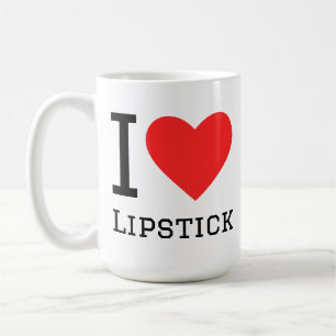 Taza De Café Me encanta el lápiz labial