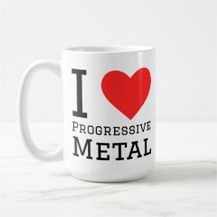 Taza De Café Me encanta el metalizado progresista