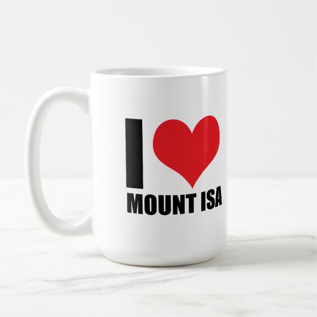 Taza De Café Me encanta el Monte Isa (Izquierda)