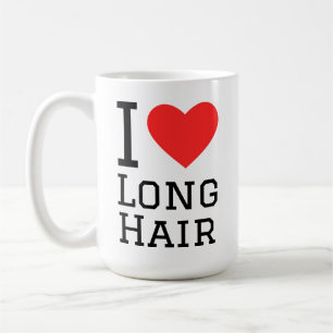 Taza De Café Me encanta el pelo largo