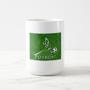 Taza De Café Me encanta el Personalizable Futbol Soccer