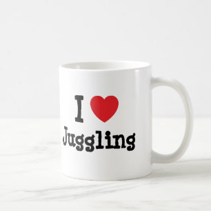 Taza De Café Me encanta el personalizado del corazón malabarill