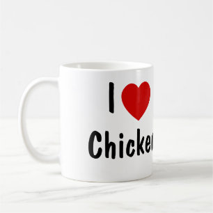 Taza De Café Me encanta el pollo
