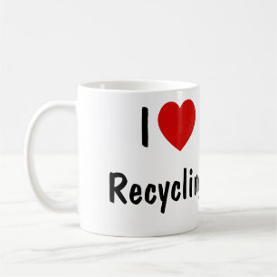 Taza De Café Me encanta el reciclaje