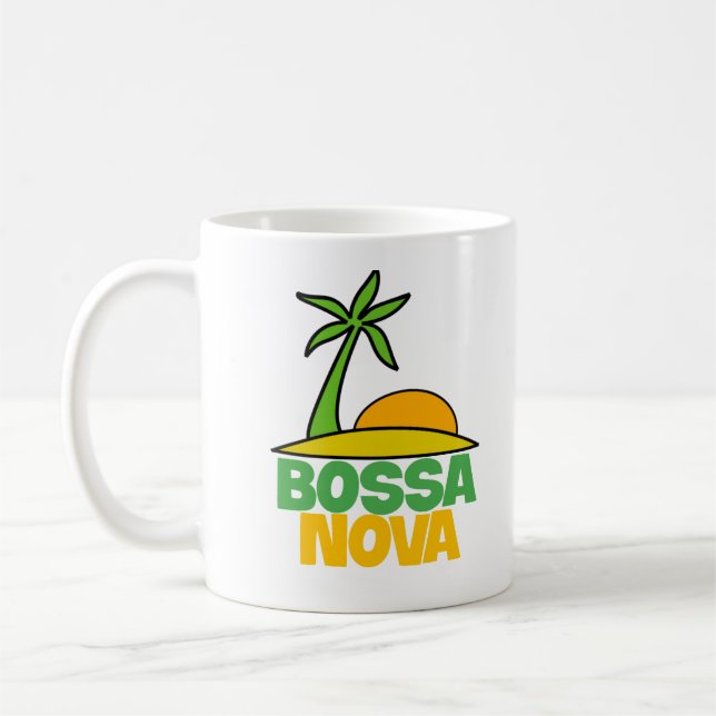 Taza De Café Me encanta el regalo de Bossa Nova para los amante (Izquierda)