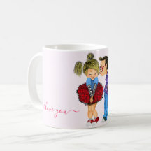 Me encanta el regalo de café Mug - Beso - Te amo