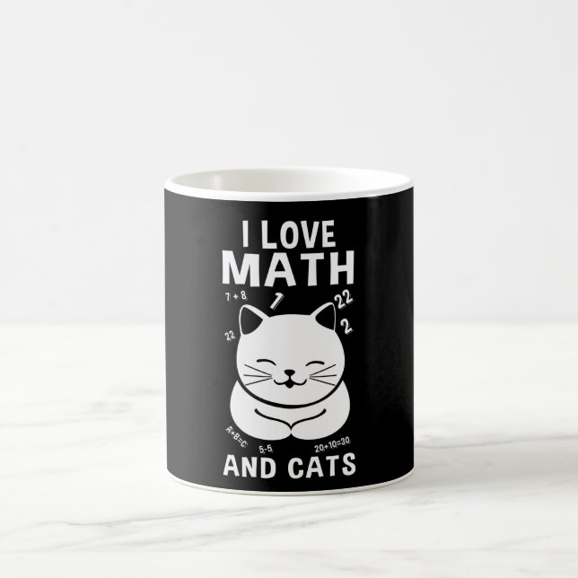 Taza De Café Me Encanta El Regalo De Gato De Maestros Y Gatos E (Centro)