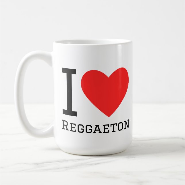 Taza De Café Me encanta el reggaetón (Izquierda)