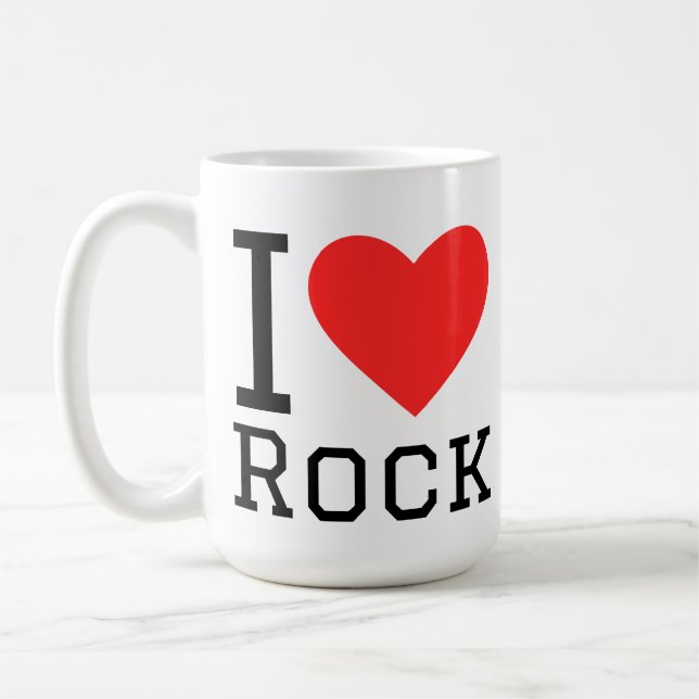 Taza De Café Me encanta el rock (Izquierda)