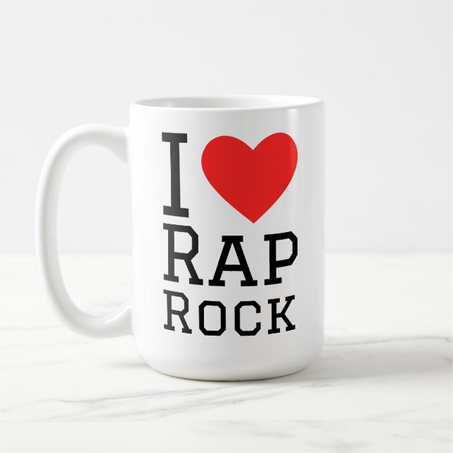 Taza De Café Me encanta el rock rap (Izquierda)