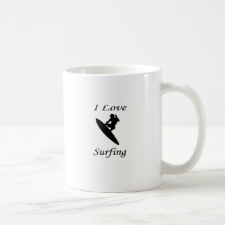 Taza De Café Me encanta el surf