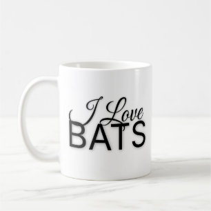 Taza De Café Me encanta el tazón de café de BATS
