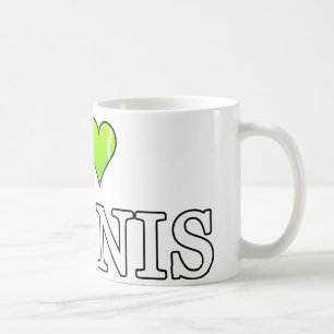 Taza De Café Me encanta el tenis