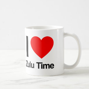 Taza De Café me encanta el tiempo zulú