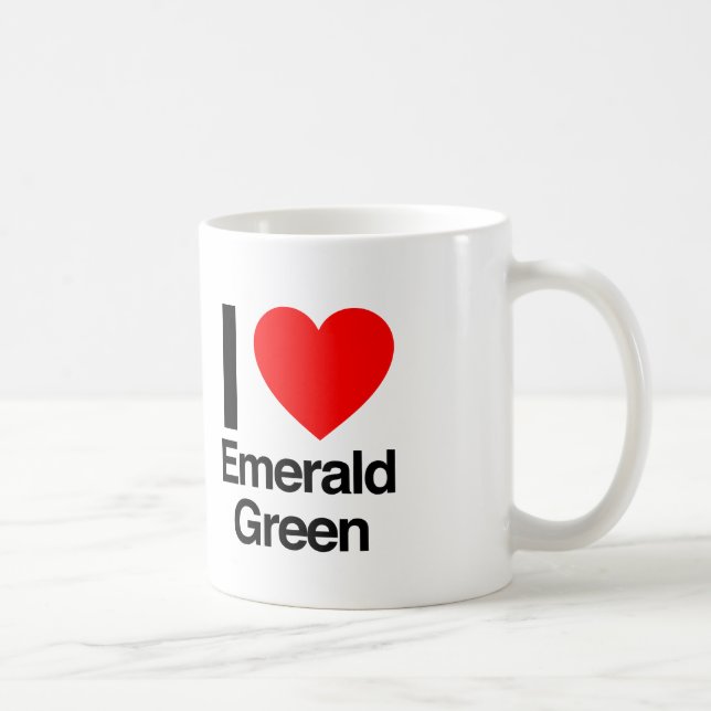 Taza De Café me encanta el verde esmeralda (Derecha)