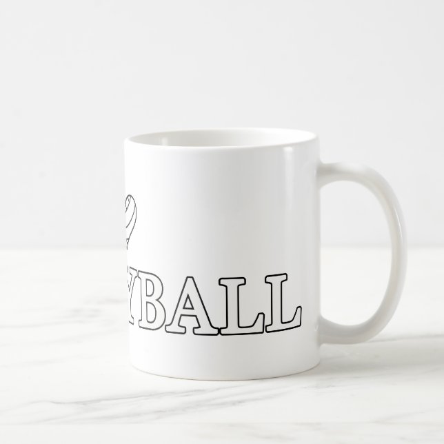 Taza De Café Me encanta el voleibol (Derecha)