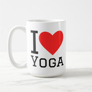 Taza De Café Me encanta el yoga