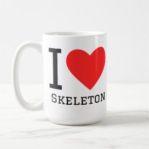 Taza De Café Me encanta esqueleto 