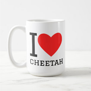Taza De Café Me encanta guepardo