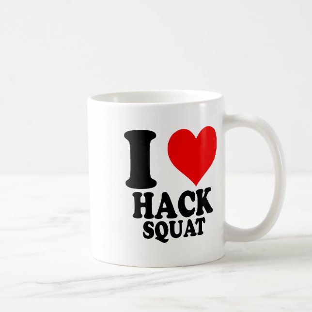 Taza De Café Me encanta Hack Squat  (Derecha)