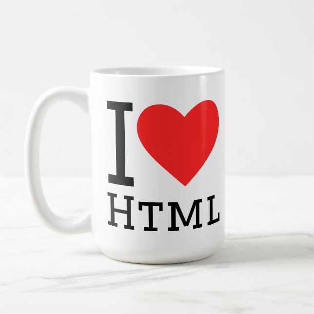 Taza De Café Me encanta html (Izquierda)