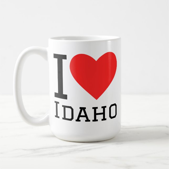 Taza De Café Me encanta Idaho (Izquierda)