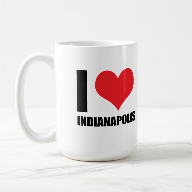 Taza De Café Me encanta Indianápolis (Izquierda)