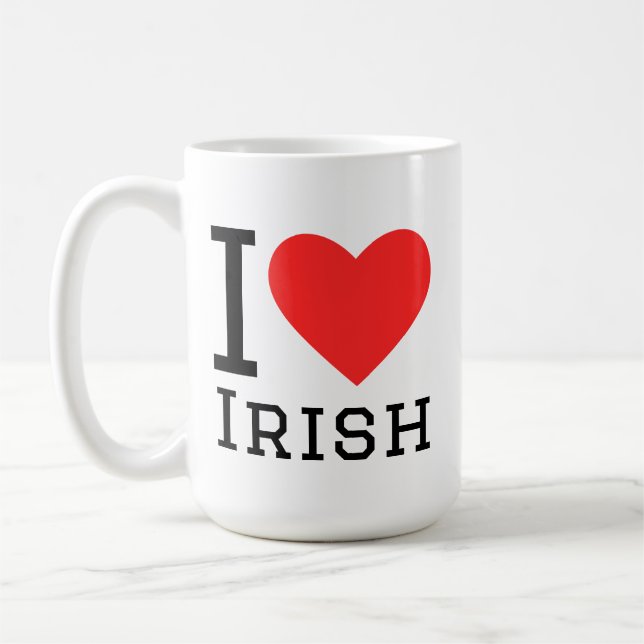 Taza De Café Me encanta irlandés (Izquierda)