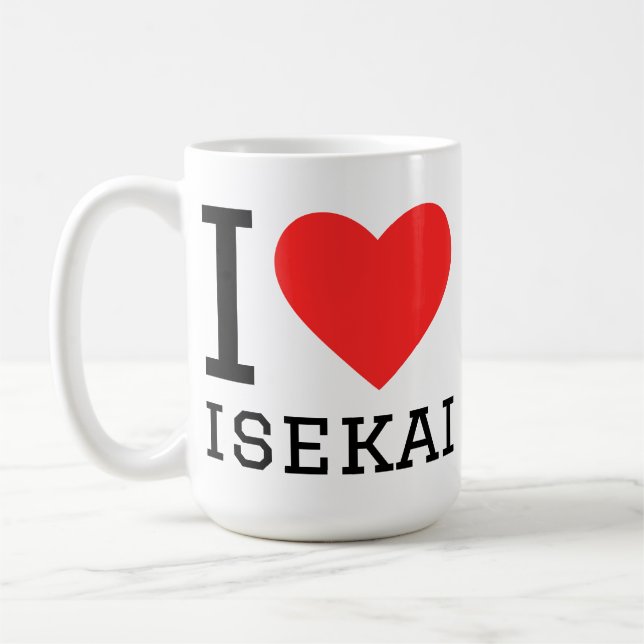 Taza De Café Me encanta isekai (Izquierda)