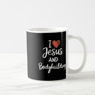 Taza De Café Me Encanta Jesús Y La Construcción De Cuerpos Reli